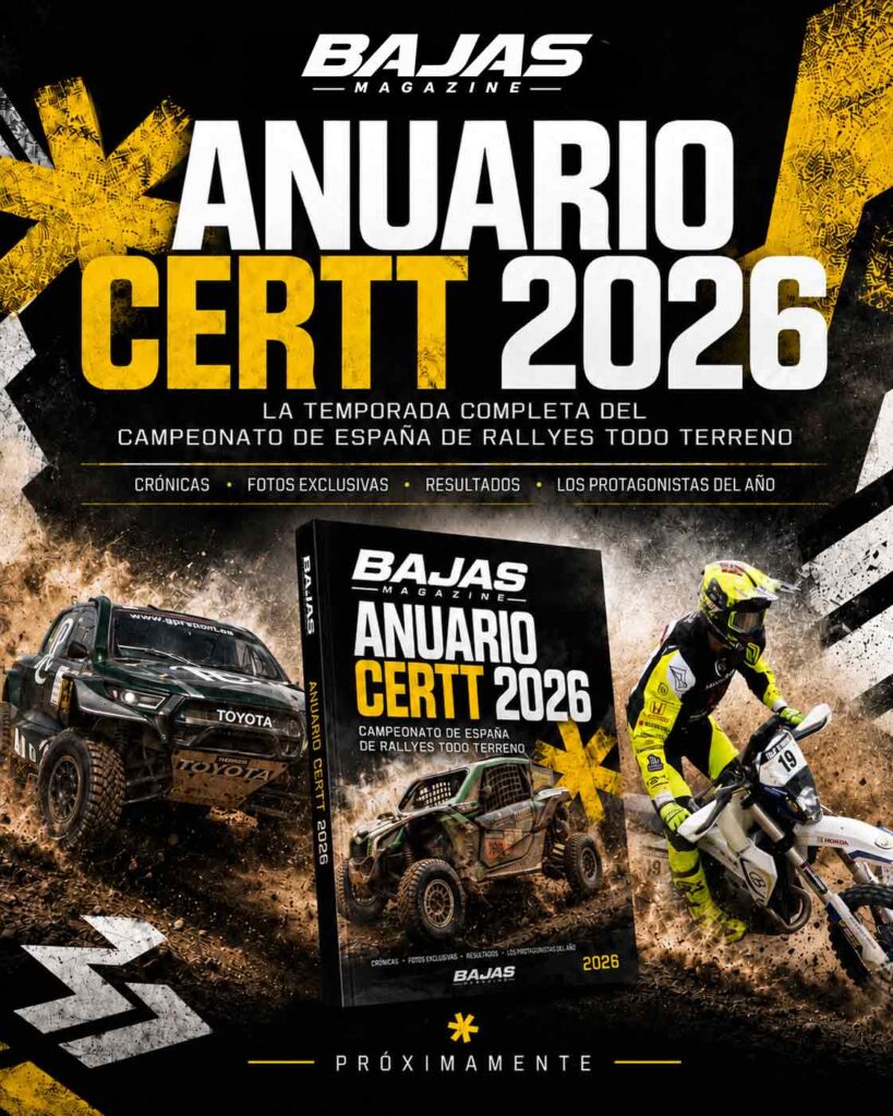 Anuario CERTT 2026 de Bajas Magazine con coches, motos y rally raid
