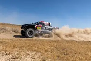 Santiago Carnicer durante el prólogo del Cierzo Rally 2026