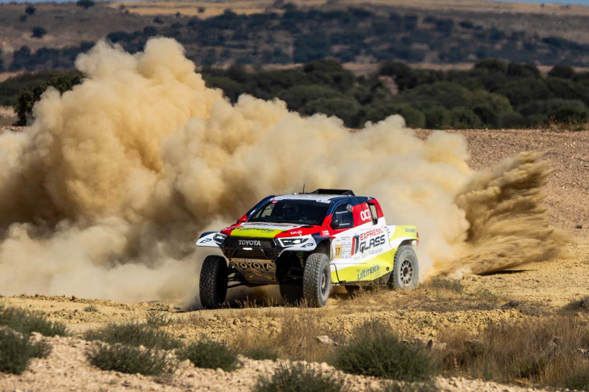 Competidor durante la SS3 de la Baja Aragón 2026